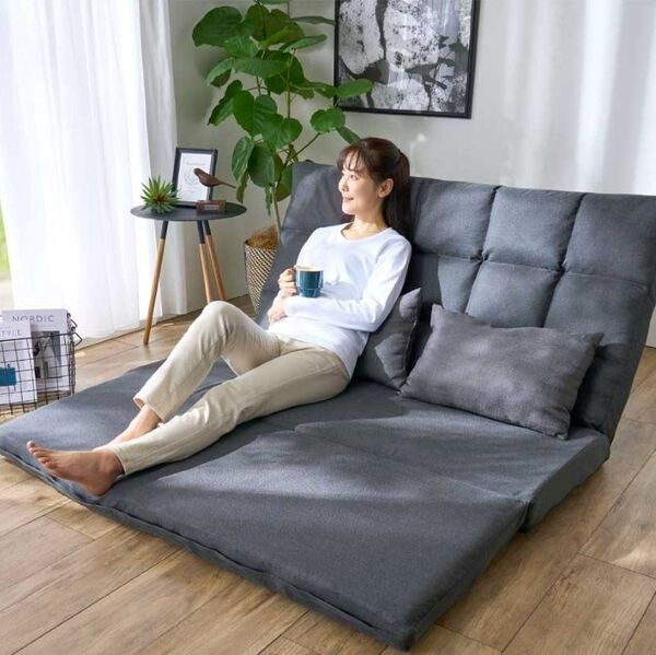 ◆送料込・現行品・半年使用◆ ４ＷＡＹソファーベッド ごろ寝 人気商品◆ ◇現行品・半年使用◇ 4WAYソファーベッド ごろ寝 人気商品