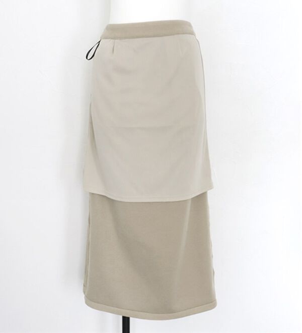 Pierrot（ピエロ）の「丈と柄が選べるカシミヤタッチＩラインスカート（ロングスカート）」｜詳細画像