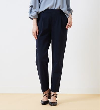 BELLUNA（ベルーナ）の「ツイルジャージー素材テーパードパンツ（テーパードパンツ）」