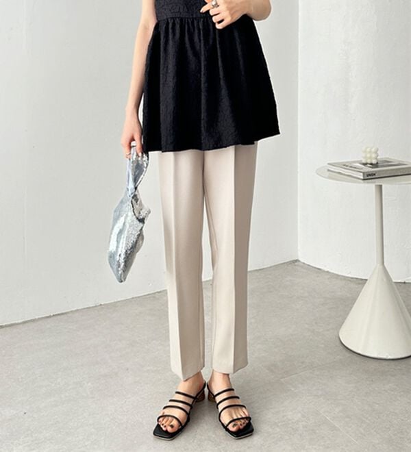 GeeRA（ジーラ）の「美脚きれい魅せ！テーパードパンツ（フルレングスパンツ）」｜詳細画像