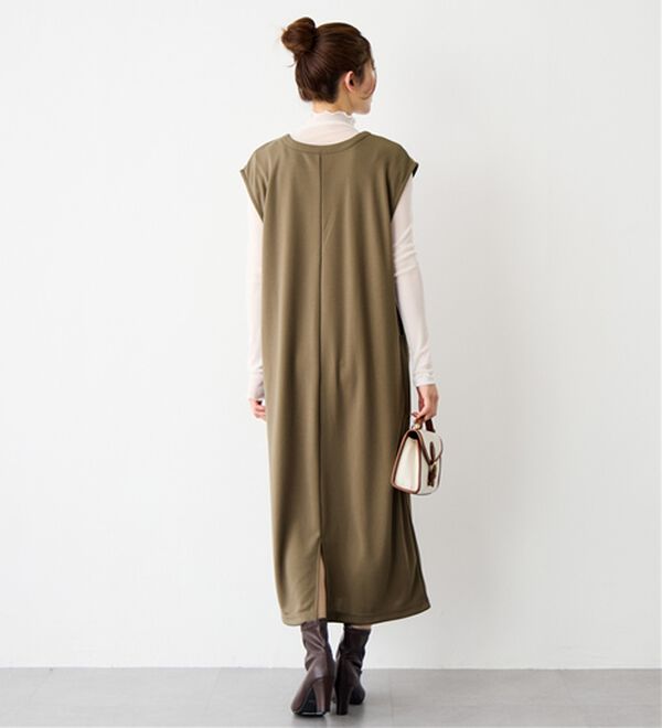 Viola e Viola（ヴィオラ エ ヴィオラ）の「なめらかポンチ　Iラインジャンスカ（ジャンパースカート）」｜詳細画像