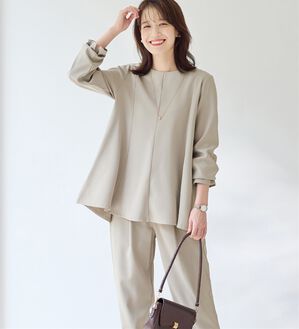 Viola e Viola（ヴィオラ エ ヴィオラ）の「【入学式・卒業式】Ａラインセレモニーセットアップ（パンツスーツ）」｜詳細画像