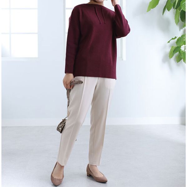 BELLUNA（ベルーナ）の「衿デザインニットプルオーバー（チュニック）」｜詳細画像