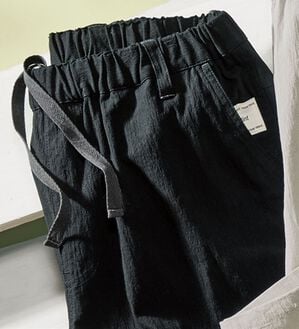 ルフラン（ルフラン）の「はきやすい♪やわらかコットンパンツ（その他パンツ）」｜黒