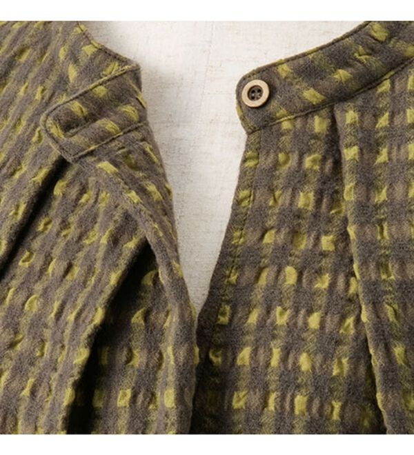 ルフラン（ルフラン）の「ウール混サッカー素材ブラウス＜ルナリア＞（ブラウス）」｜詳細画像