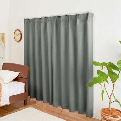 iellio（イエリオ）の「１級遮光プレミアムリターンカーテン＜４枚組・遮光１級・無地・洗える・形状記憶加工・新生活・イージーオーダー＞（ドレープカーテン）」