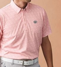 「＜トランスコンチネンツゴルフ＞ビッグメッシュ夏専用ゴルフシャツ（メンズシャツ）」