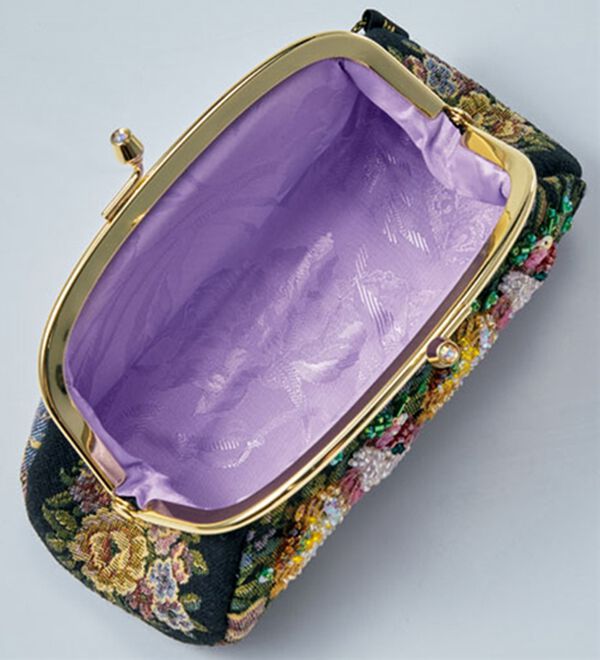 BELLUNA（ベルーナ）の「＜シンクビー＞ゴブランフラワー口金ポーチ（ポーチ）」｜詳細画像