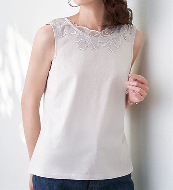 paloma wool ホワイト ビジュー付き タンクトップ レディース】Milu | Paloma Wool(パロマウール) / トップス