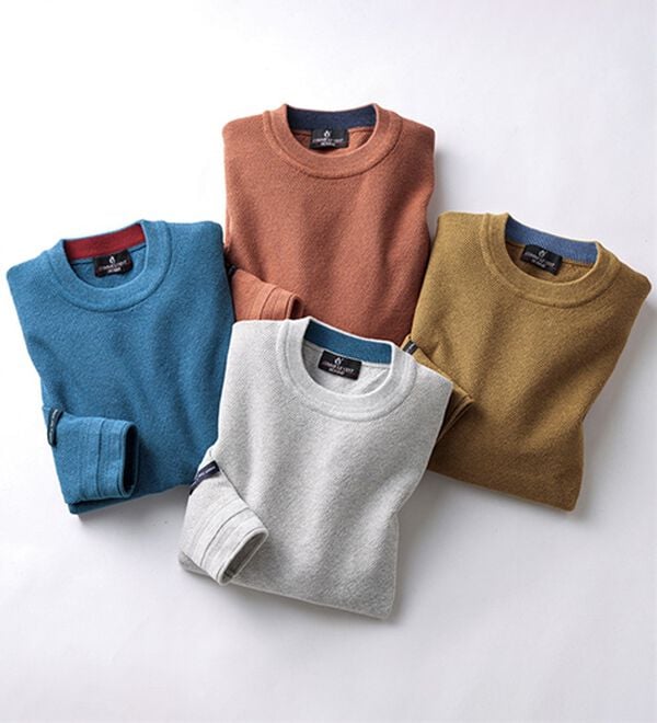 「コムルヴァン・オム　大人の上品ニットＴシャツ（メンズカットソー）」｜詳細画像