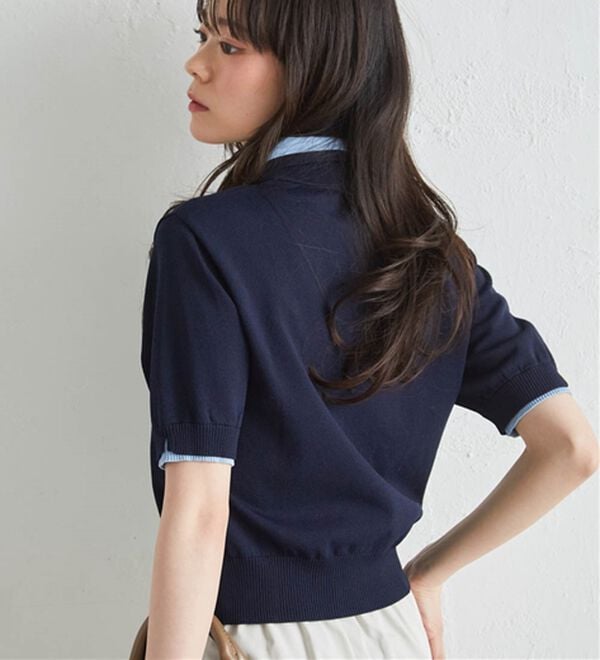 RANAN（ラナン）の「ダブルカラーポロニット（ニット・セーター）」｜詳細画像