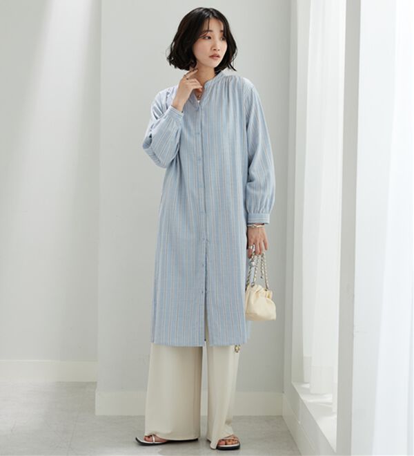 BELLUNA（ベルーナ）の「綿100％ダブルガーゼ素材ワンピース（その他ワンピース）」｜詳細画像