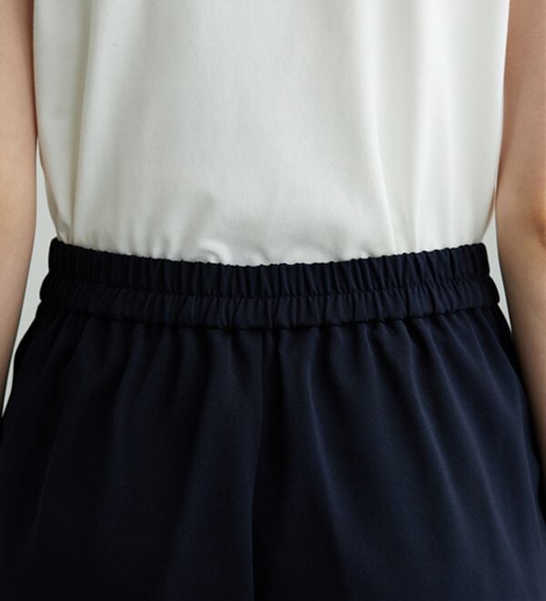 BELLUNA（ベルーナ）の「メランジストレッチ素材ワイドパンツ（ワイドパンツ・ガウチョ）」｜詳細画像