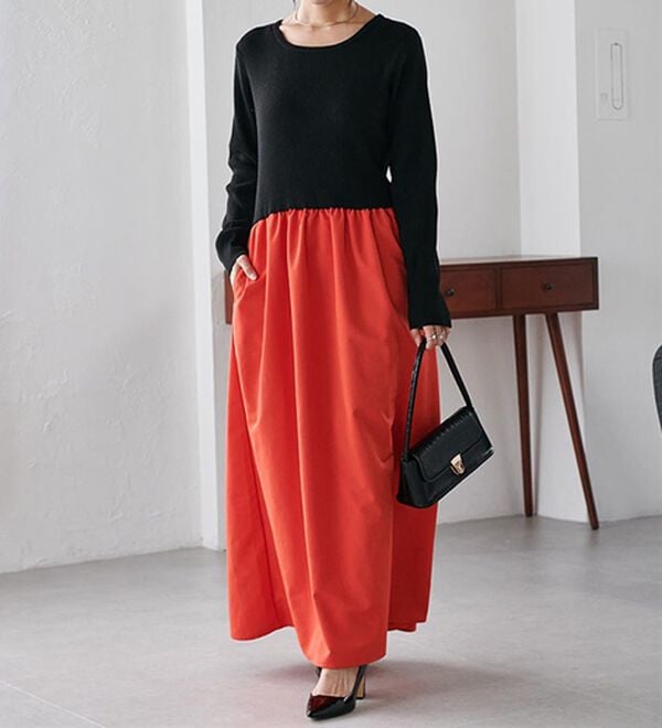 RANAN（ラナン）の「ニットドッキングワンピース（ドッキングワンピース）」｜詳細画像