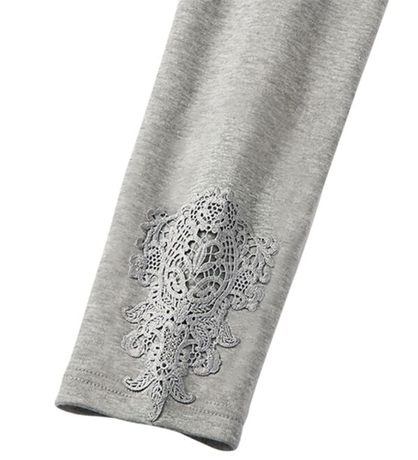 LAVIENNE（ラヴィエンヌ）の「綿混のあったかおしゃレギンス（肌着・インナーウェア）」｜杢グレー