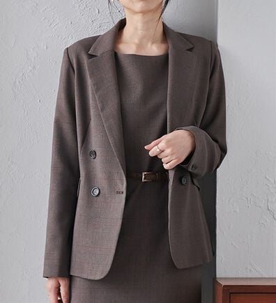 RANAN（ラナン）の「洗える！ダブルブレストジャケット（テーラードジャケット）」