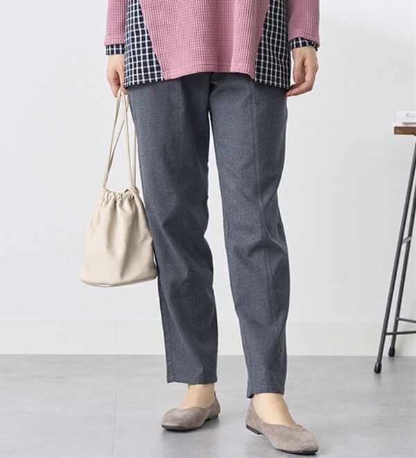 BELLUNA（ベルーナ）の「綿１００％やわらかゆるパンツ（フルレングスパンツ）」｜詳細画像