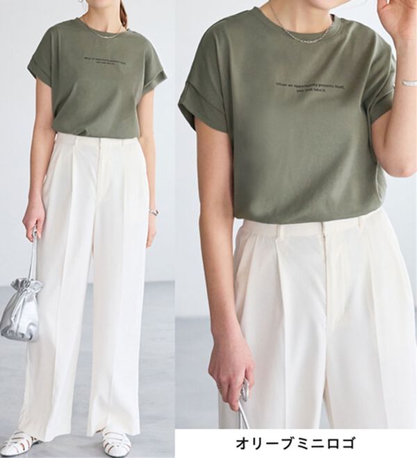 Viola e Viola（ヴィオラ エ ヴィオラ）の「脱普通！すっきり見え大人の上品Ｔシャツ（Tシャツ）」｜詳細画像