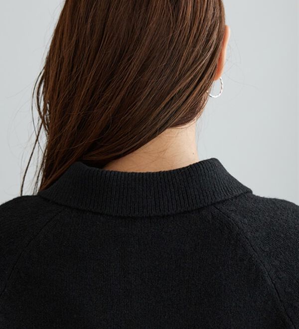 BELLUNA（ベルーナ）の「ふんわり衿付ニットカーディガン（ニットカーディガン）」｜詳細画像