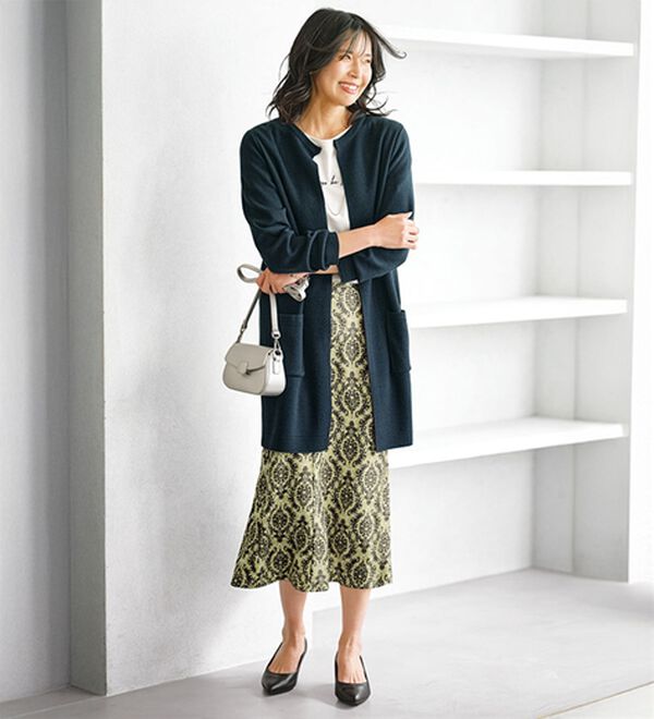 BELLUNA（ベルーナ）の「嬉しい機能付！ミラノリブカーディガン（ニットカーディガン）」｜詳細画像