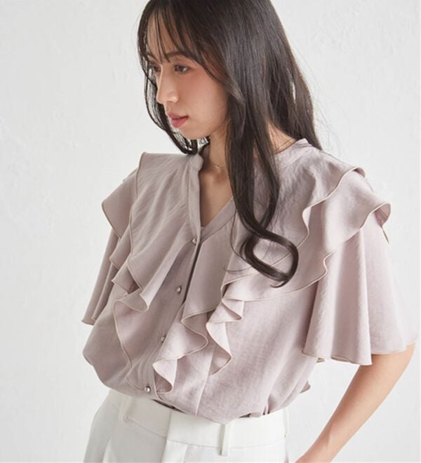 RANAN（ラナン）の「ラッフルフリルブラウス（ブラウス）」｜詳細画像