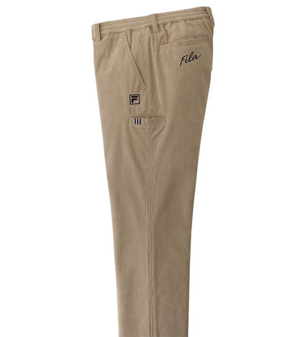 「＜フィラ＞コーデュロイウエストイージーパンツ（メンズフルレングスパンツ）」｜ベージュ