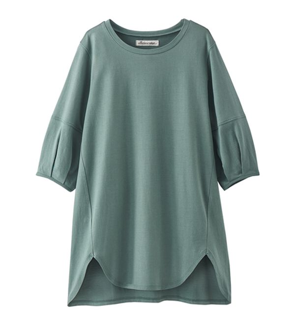 BELLUNA（ベルーナ）の「スリットデザインふんわり袖チュニック（チュニック）」｜詳細画像