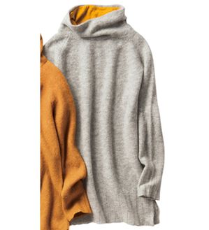 VINNO（ヴィノ）の「贅沢リッチ・ベビーアルパカ入ニット（ニット・セーター）」｜ライトグレー