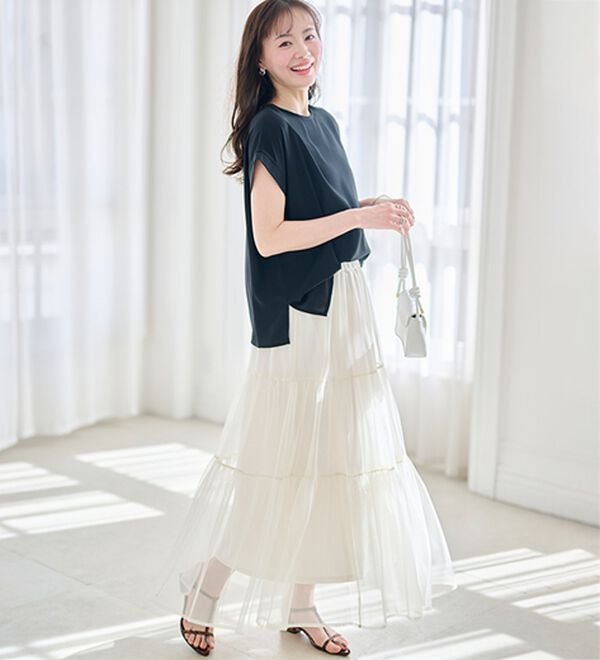 RANAN（ラナン）の「前後2WAYハーフジップブラウス（ブラウス）」｜詳細画像