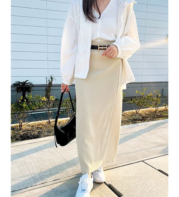 GeeRA（ジーラ）の「セルフカット美脚魅せタイトスカート（ロングスカート）」｜詳細画像