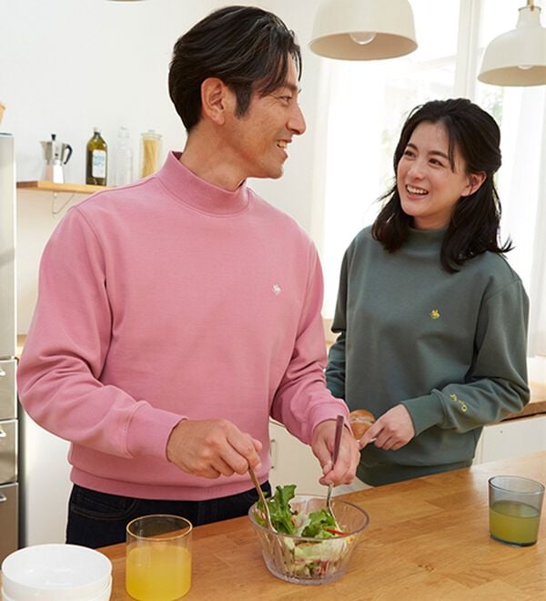 「＜ポロ・ビーシーエス＞モックネックトレーナー（メンズトレーナー）」｜詳細画像