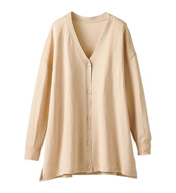 BELLUNA（ベルーナ）の「ボタン使いＶネックカーディガン（ニットカーディガン）」｜詳細画像