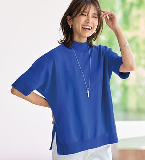 BELLUNA（ベルーナ）の「ガシガシ洗える！涼しげ夏用ドルマンニット（ニット・セーター）」｜詳細画像