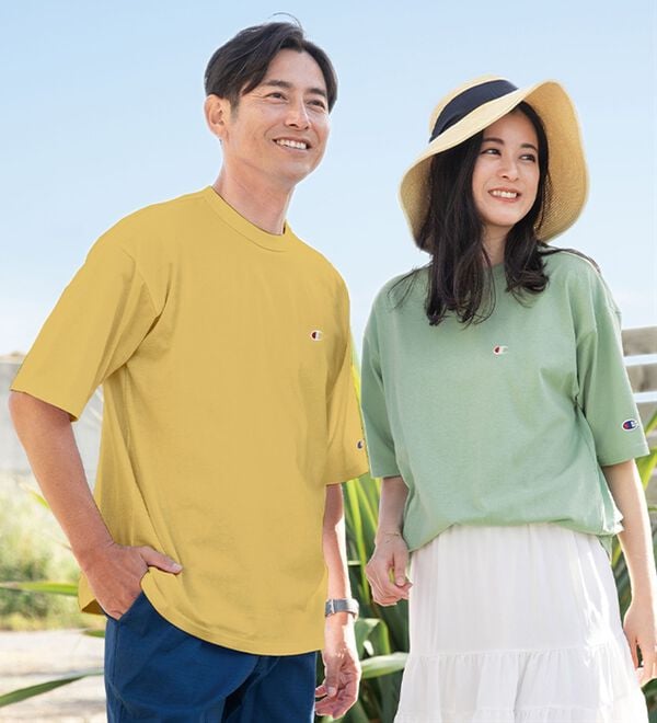「＜チャンピオン＞綿１００％リラックスフィット５分袖Ｔシャツ（メンズＴシャツ）」｜詳細画像