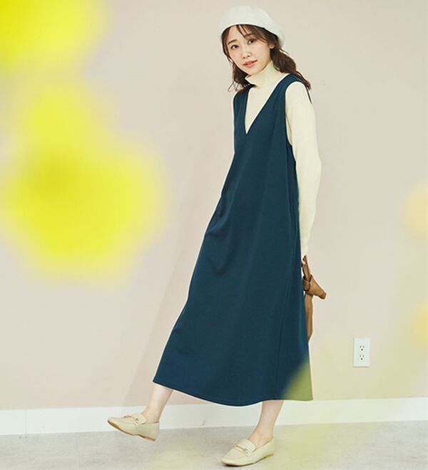 BELLUNA（ベルーナ）の「＜＆ｃｏｃｏｃｈｉ＞ハピネスコットン１００％ニットレギンス（スパッツ・レギンス）」｜詳細画像