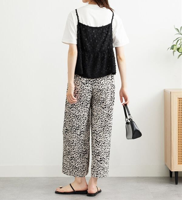 BELLUNA（ベルーナ）の「なめらか素材ゆったりプリーツパンツ（ワイドパンツ・ガウチョ）」｜詳細画像