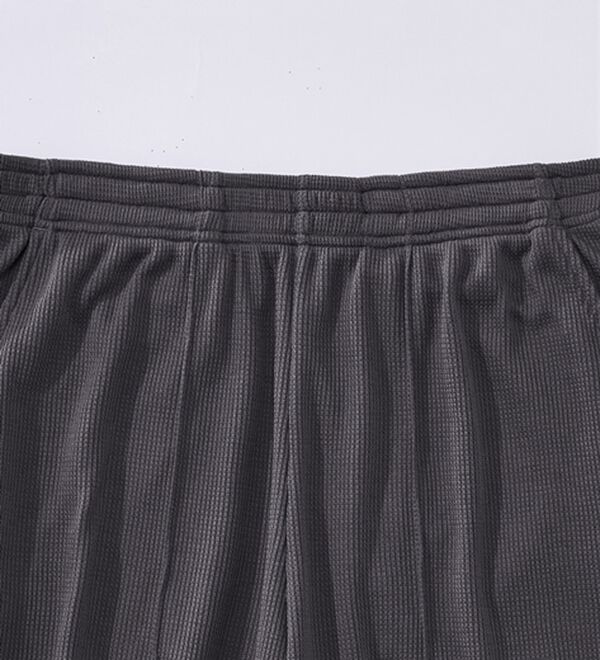 YU'NOW（ユナウ）の「【３点セット】＜ショートパーカータイプ＞ワッフルルームウェアセット（パジャマ・ルームウェア）」｜詳細画像