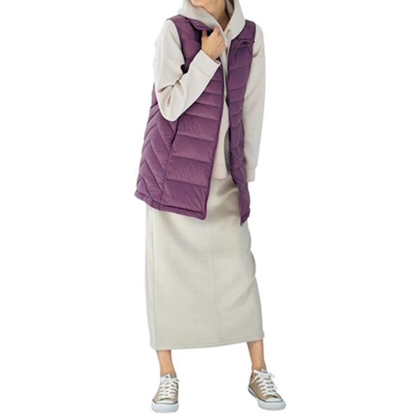 BELLUNA（ベルーナ）の「洗える！軽量ダウンロングベスト（ポーチ付）（ベスト）」｜詳細画像