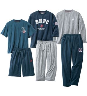 「＜ビバリーヒルズ・ポロクラブ＞お買得デザイン違いセットアップ（メンズルームウェア）」｜3着組