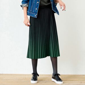 RANAN（ラナン）の「ベロア素材グラデーションプリントスカート（ロングスカート）」｜詳細画像