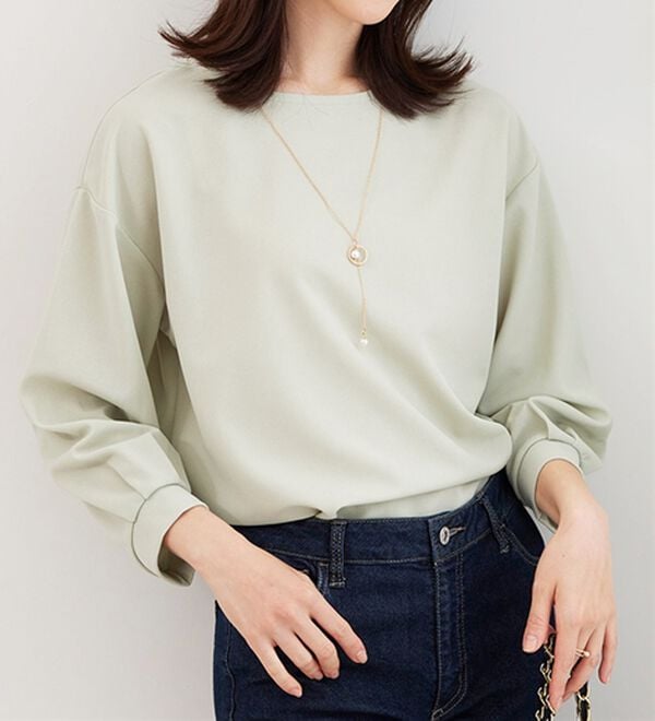 BELLUNA（ベルーナ）の「【2点セット】ジョーゼット素材ネックレス付ブラウス（ブラウス）」｜詳細画像