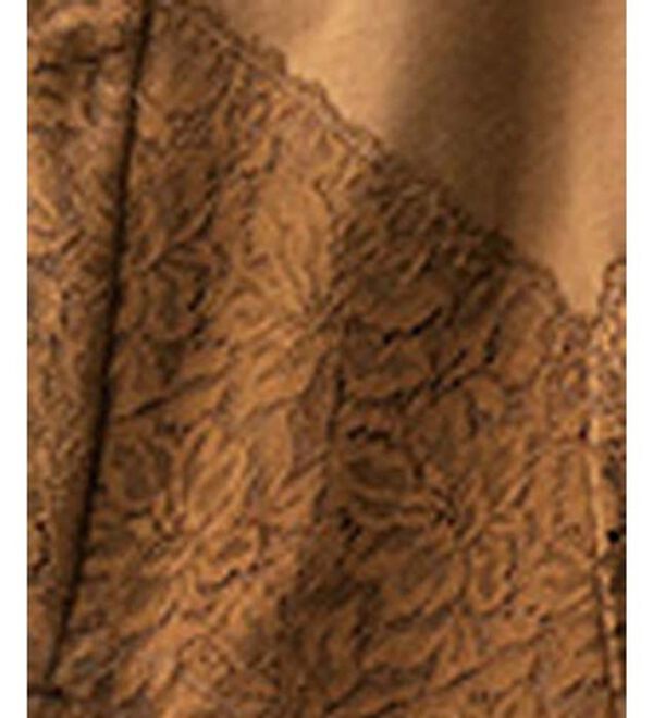 LAVIENNE（ラヴィエンヌ）の「たっぷりレースの安心ショーツ（安心ショーツ）」｜モカ