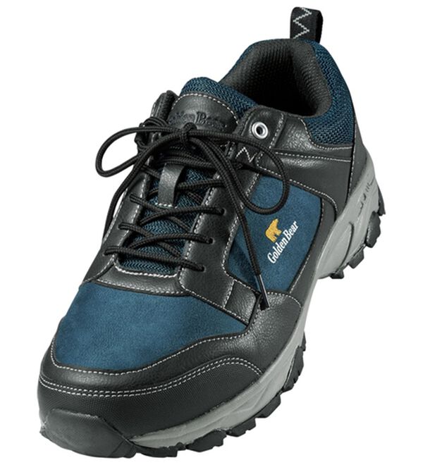 「＜ゴールデンベア＞防水設計シューズ（メンズスニーカー）」｜ショートネイビー