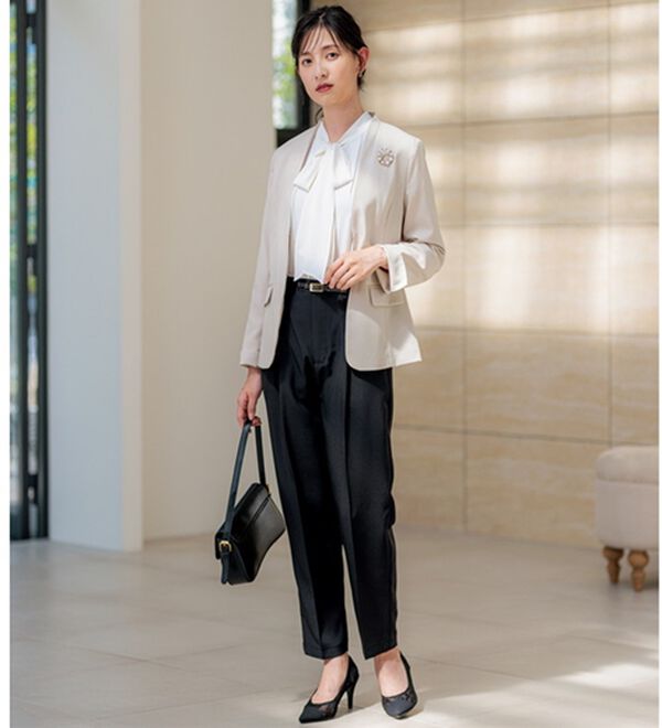 GeeRA（ジーラ）の「【5点セット】〈テーパードパンツ〉２ジャケット５点セットスーツ（パンツスーツ）」｜詳細画像