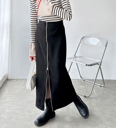GeeRA（ジーラ）の「オープンファスナーストレートスカート（ロングスカート）」