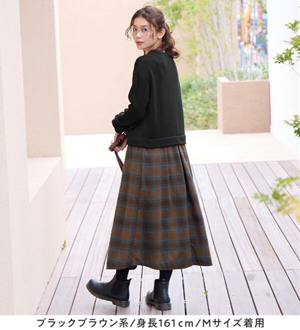 Viola e Viola（ヴィオラ エ ヴィオラ）の「楽ちんコーデドッキングワンピ（ドッキングワンピース）」｜詳細画像