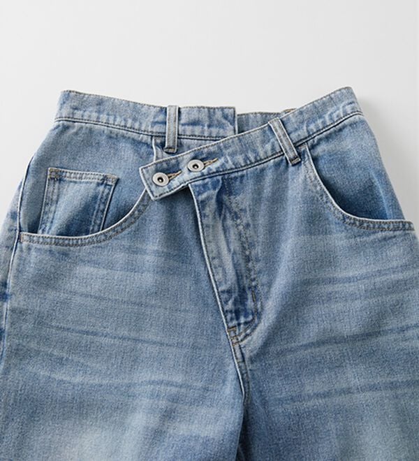 RANAN（ラナン）の「クロスウエストカーブデニム（フルレングスパンツ）」｜詳細画像