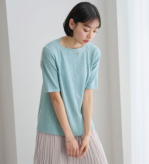 BELLUNA（ベルーナ）の「テンセル（ＴＭ）繊維混ストレッチプルオーバー（カットソー）」｜詳細画像