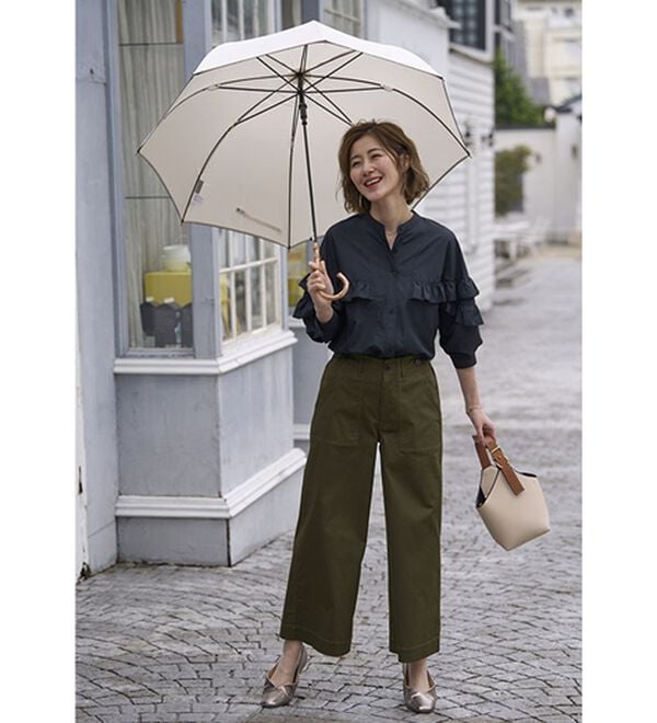 BELLUNA（ベルーナ）の「シャカ伸び！はっ水ティアードフリルブラウス（ブラウス）」｜詳細画像