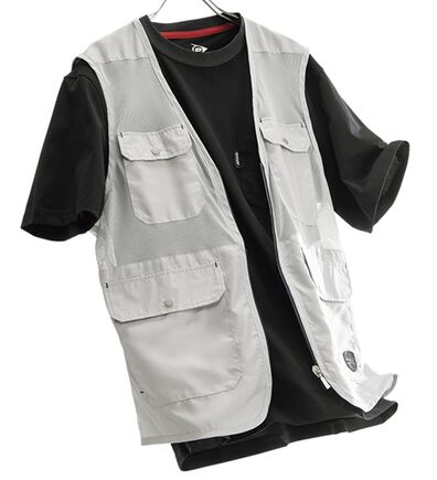 「＜ダンロップ・リファインド＞まるごとメッシュ！ベスト＆Ｔシャツセット（メンズベスト）」